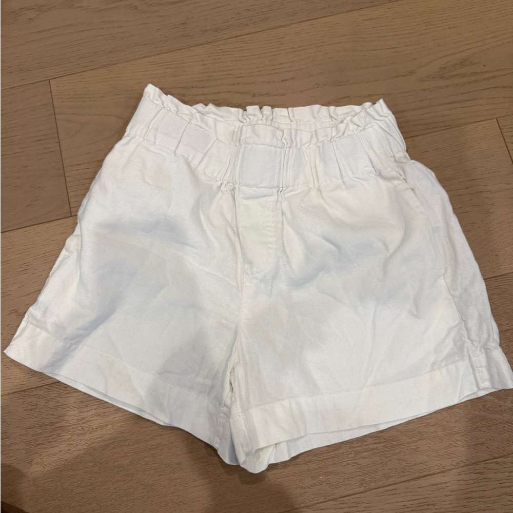 a new day White High-Waist Paperbag Shorts